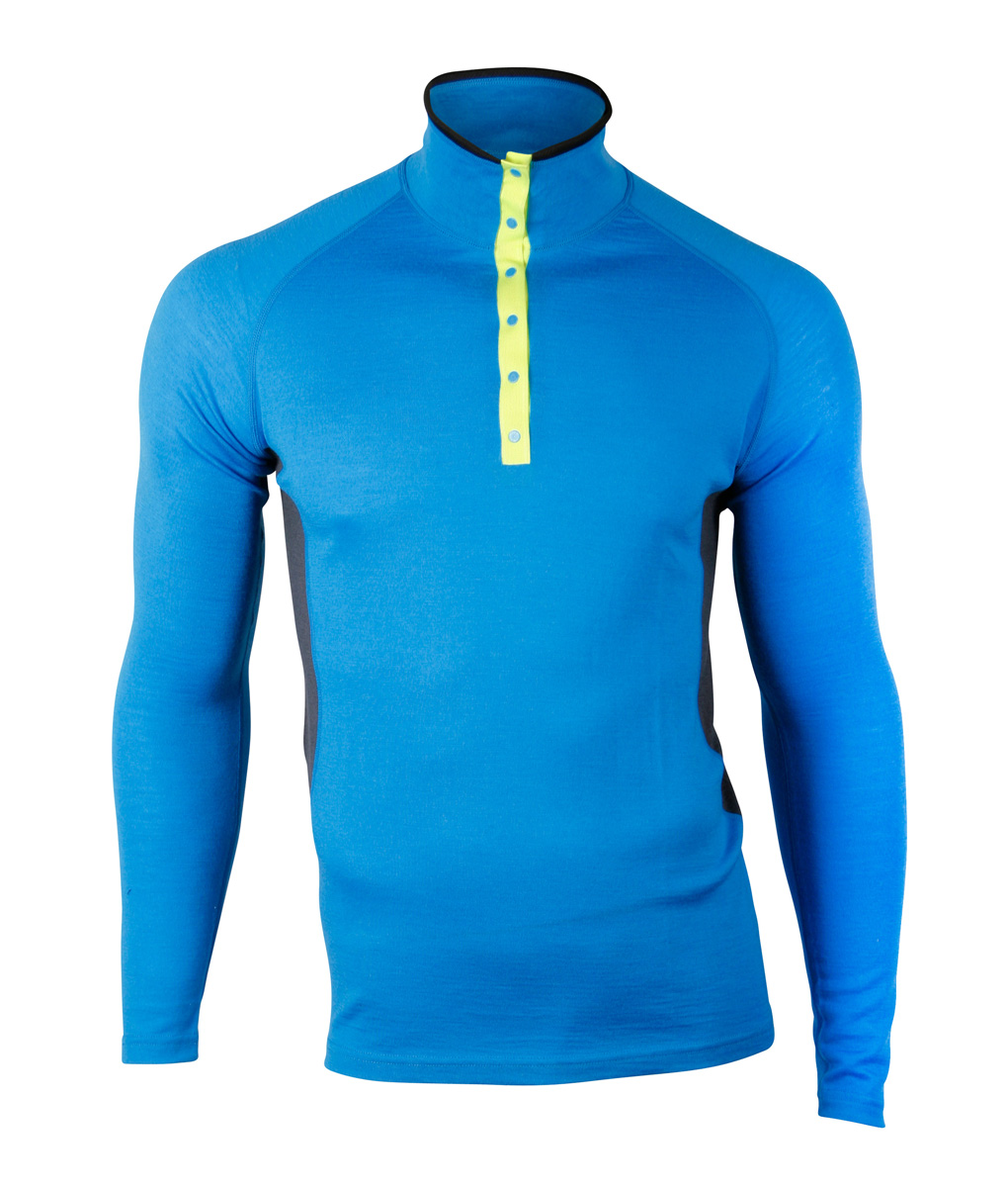 85815-C2202 Merino top polo M_blue dark grey